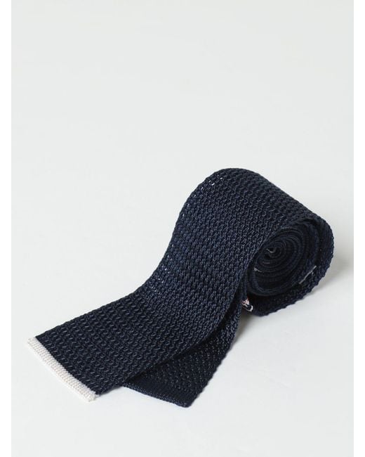 Thom Browne Blue Tie for men