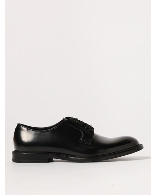 Doucal's Black Brogue Shoes for men