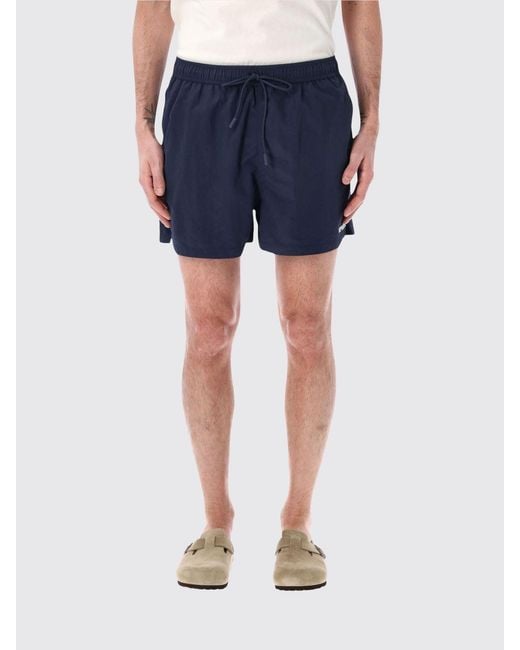 Represent Blue Nylon Swim Shorts for men