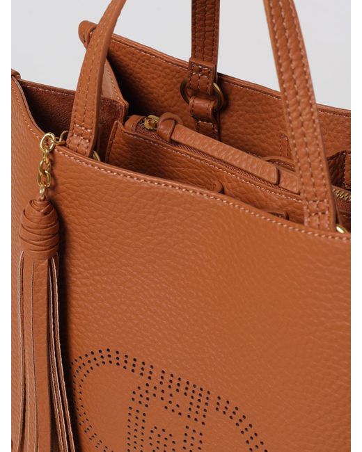 Borsa A Mano Con Monogramma di Liu Jo in Brown
