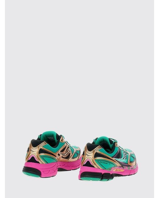 Saucony Green Progrid Guide Technical Fabric And Rubber Sneakers for men