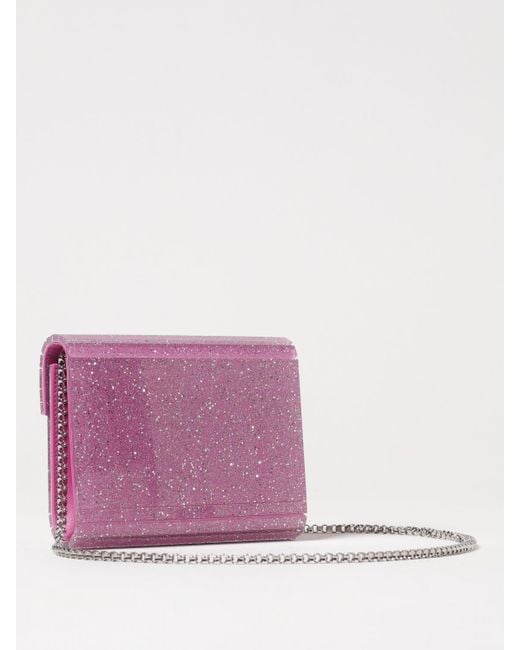 Clutch Mujer Jimmy Choo de color Purple