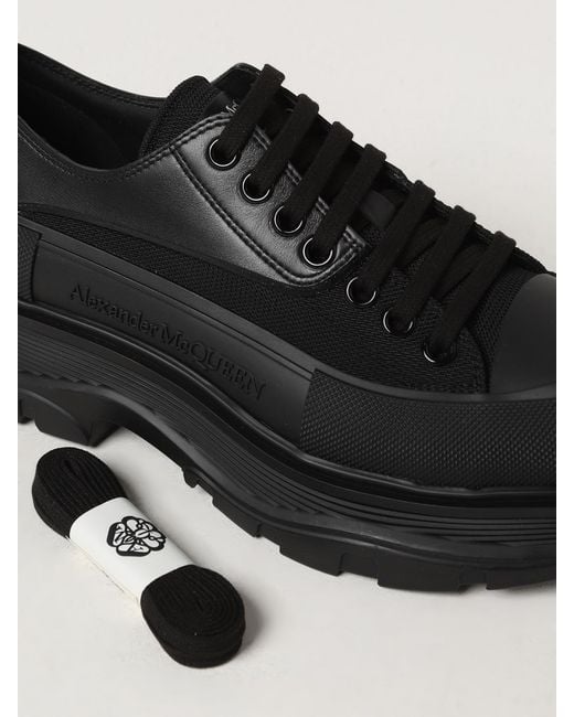 McQueen Black Trainers for men