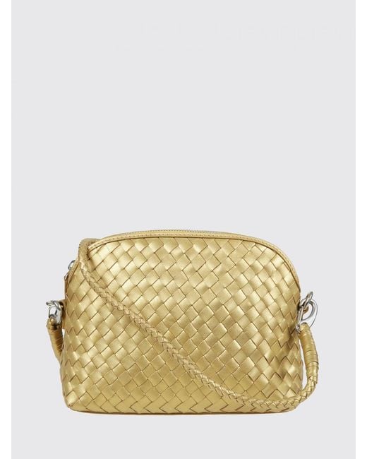 Dragon Diffusion Metallic Fellini Woven Leather Bag