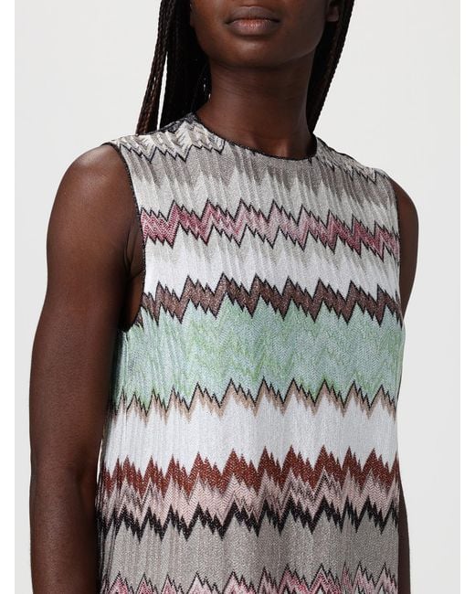 Missoni Multicolor Zigzag Lurex Viscose Top