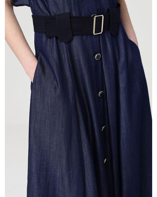 Liu Jo Blue Chambray Denim Shirt Dress