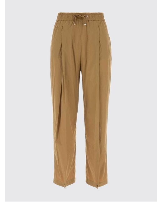 Herno Natural High-Waisted Straight-Leg Pants