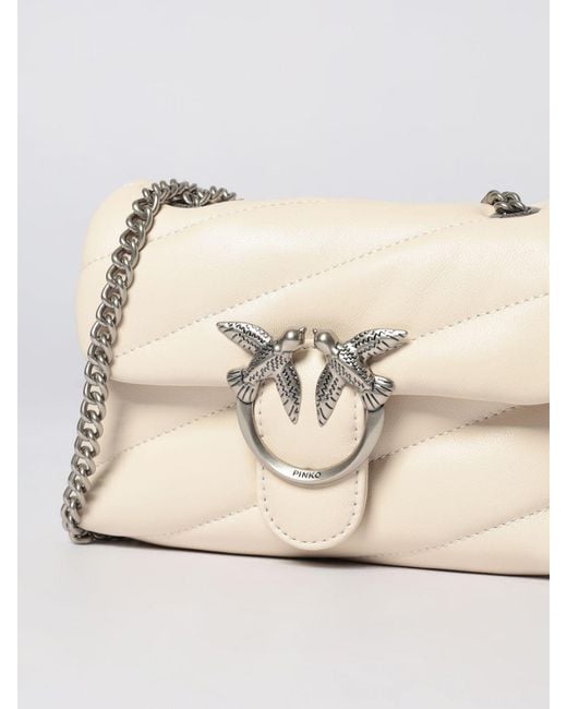 Pinko Natural Baby Love Bag Puff Matelassé Nappa Bag