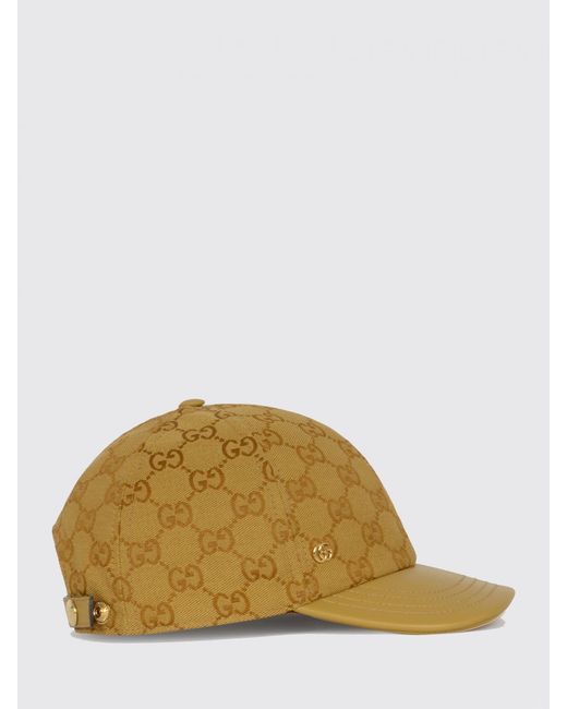 Gucci Natural Gg Monogram Jacquard Baseball Cap With Embroidered Logo