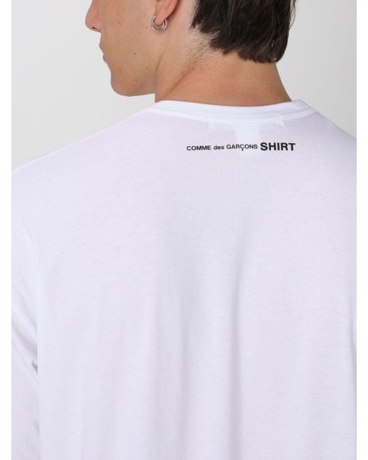 T-shirt Comme Des Garçons in cotone di Comme des Garçons in White da Uomo