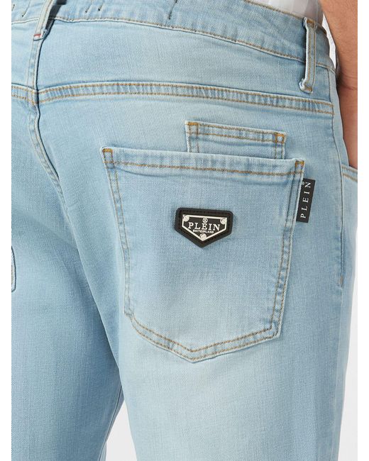 Philipp Plein Blue Slim Fit Skinny Jeans for men