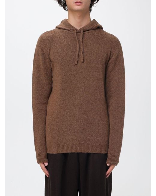 Roberto Collina Brown Jumper for men