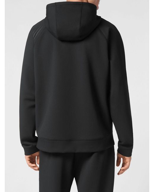 Philipp Plein Gray Polyester Hoodie for men