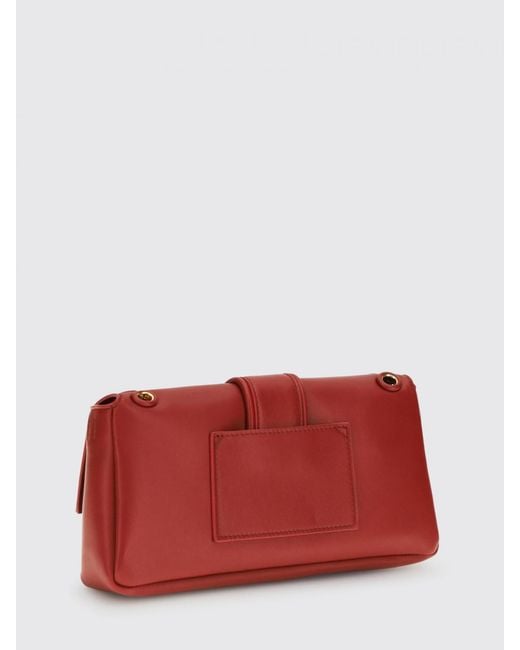 Jacquemus Red Le Bambino Chaîne Leather Bag