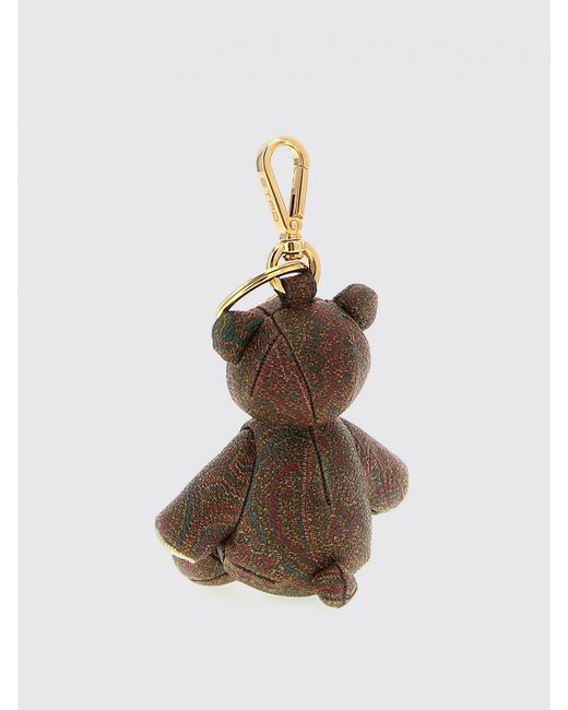 Etro White Paisley Bear Charm for men