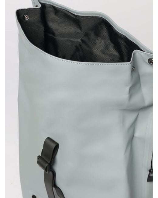Rains Gray Rolltop Rucksack for men