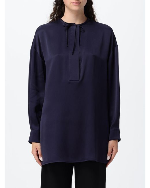 Giorgio Armani Blue Silk Shirt