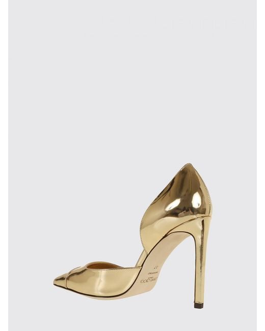 Jimmy Choo Metallic Brigitte Patent Leather Pumps
