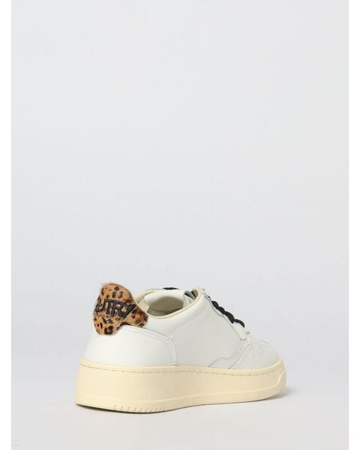 Autry Natural Medalist Low Leather Sneakers