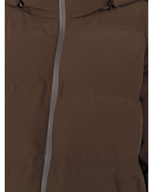 Herno Brown A-Shape Short Down Jacket