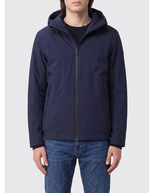 Veilance Blue Short Hooded Windbreaker Jacket for men