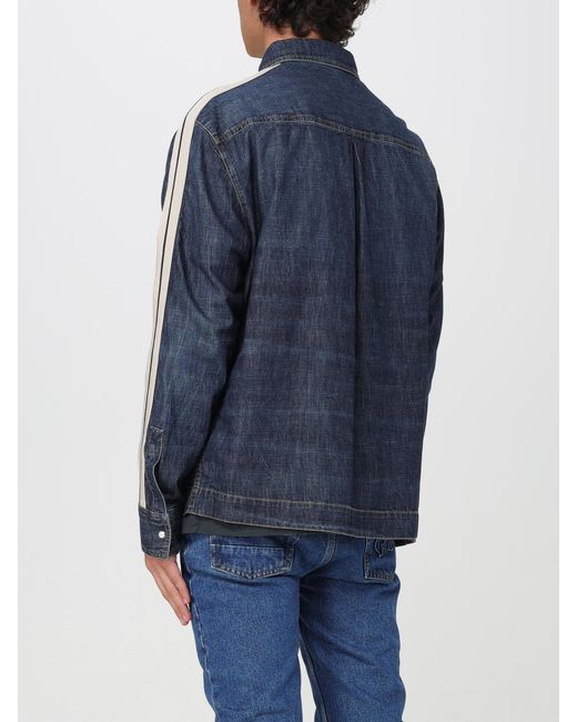 Palm Angels Blue Jacket for men