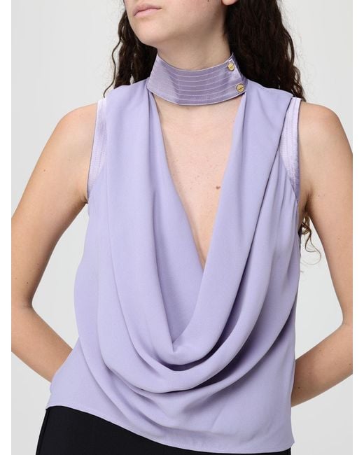 Elisabetta Franchi Blue Viscose Top