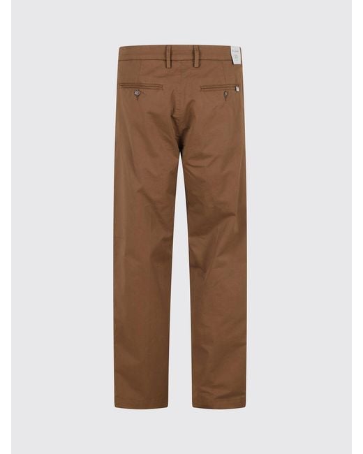 Re-hash Brown Gabardine Chino Trousers for men