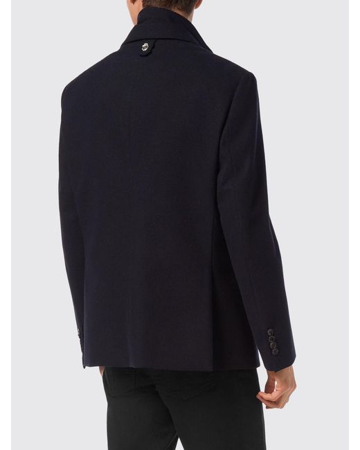 Billionaire Blue Single-Breasted Virgin Wool Cloth Blazer for men