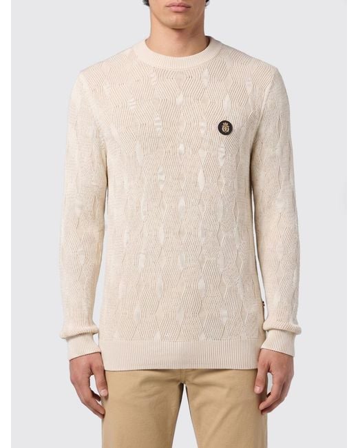 Billionaire Natural Silk And Cotton Crewneck Sweater for men