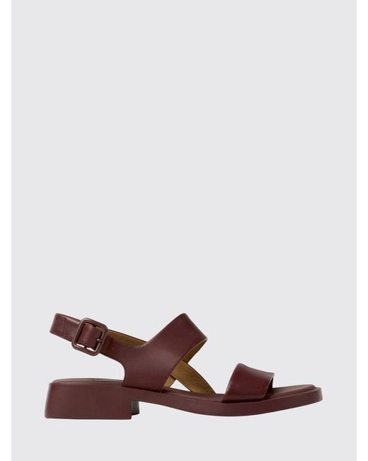 Camper Brown Dana Leather Sandals