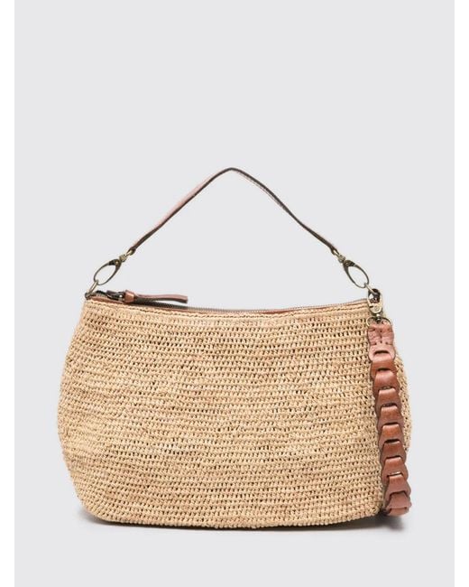 IBELIV Natural Mihaja Crocheted Raffia Bag