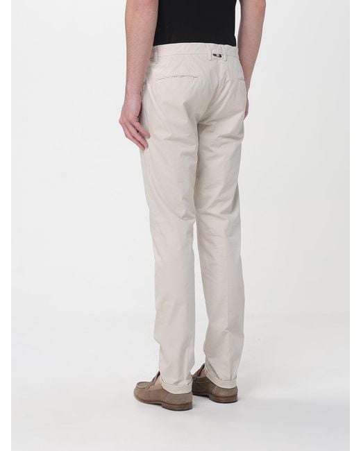 Mason's White Cotton Stretch Chino Trousers for men