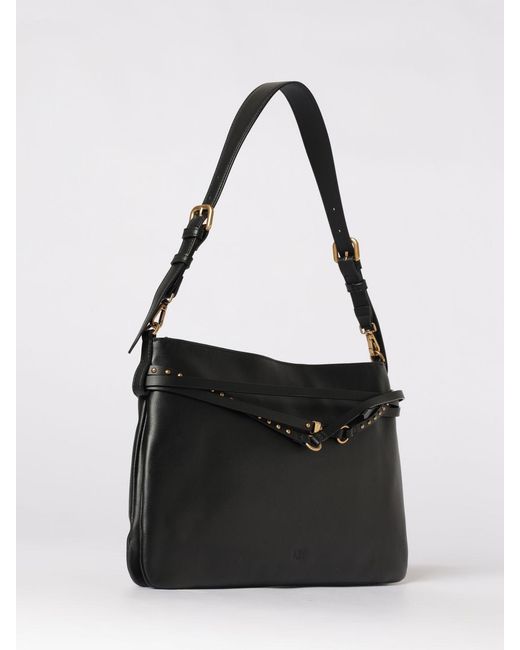 Pinko Black Leather Belt Bag