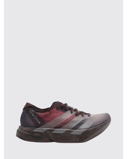 Y-3 Brown Adios Pro 4 Technical Fabric Sneakers With Extralight Rubber Sole for men