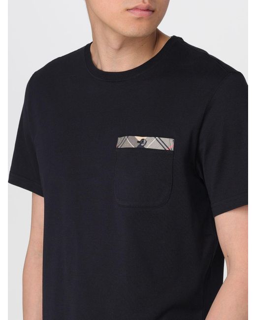 Barbour Black T-shirt for men