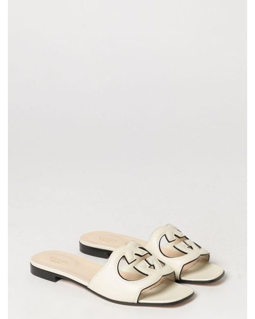 Gucci Natural Heeled Sandal