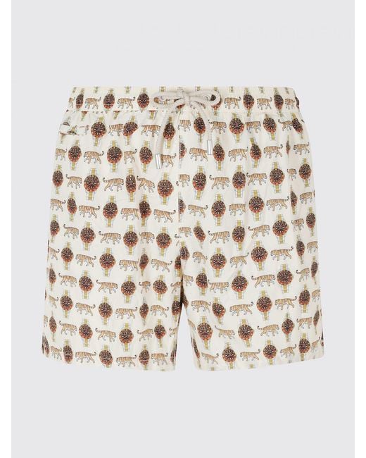 Mc2 Saint Barth Pink Printed Boxer Swim Trunks for men
