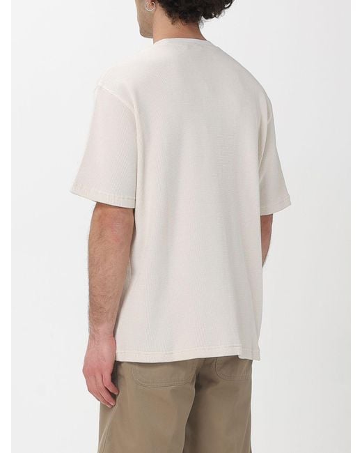 Carhartt White Cotton Crew Neck T-Shirt for men