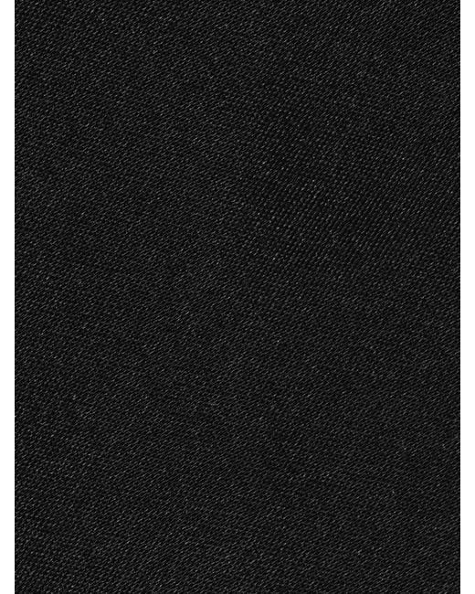 Ferragamo Black Solid Color Pure Silk Formal Tie for men