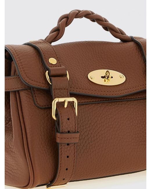 Mulberry Brown Alexa Mini Hammered Leather Bag