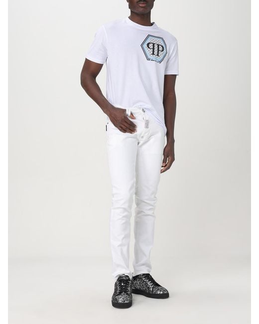 Philipp Plein White Jeans for men