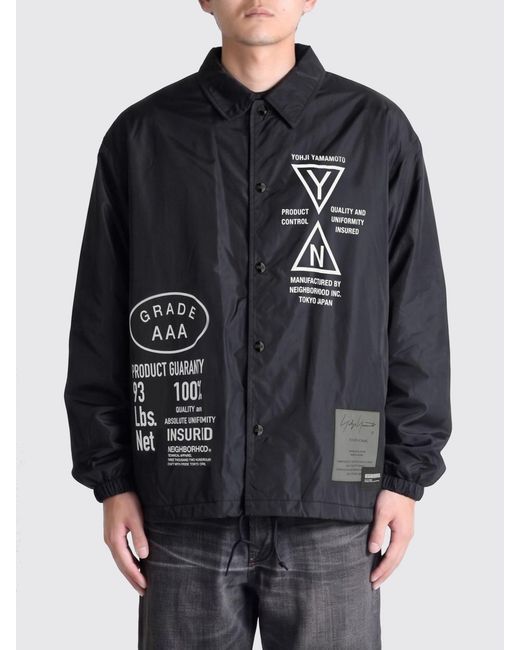 Yohji Yamamoto Black Nylon Jacket for men