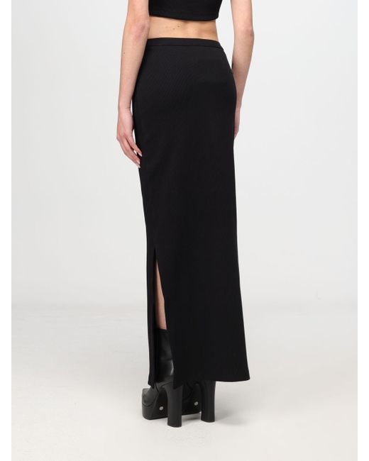 Gonna in cotone stretch di T By Alexander Wang in Black