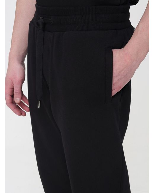 Dolce & Gabbana Black Dolce &Amp Gabbana Cotton Jogging Trousers for men
