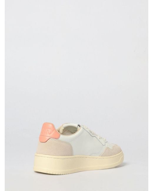 Autry Natural Medalist Low Leather Sneakers