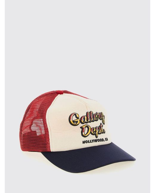 GALLERY DEPT. Pink Mesh Nylon And Printed Cotton Hat for men