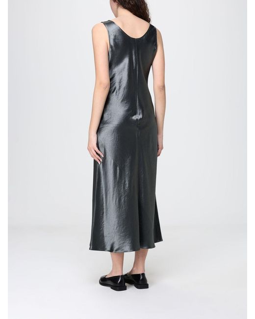 Max Mara Blue Satin Midi Dress