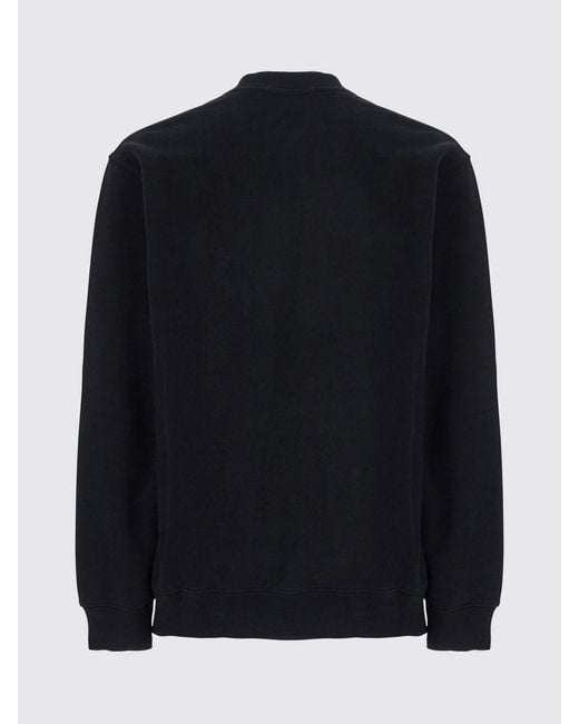Jacquemus Blue Pure Cotton Crewneck Sweatshirt With Applied Contrast Logo for men