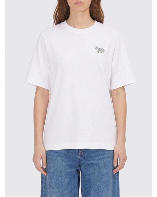 Maison Kitsuné White Maison KitsunÉ Cotton T-Shirts